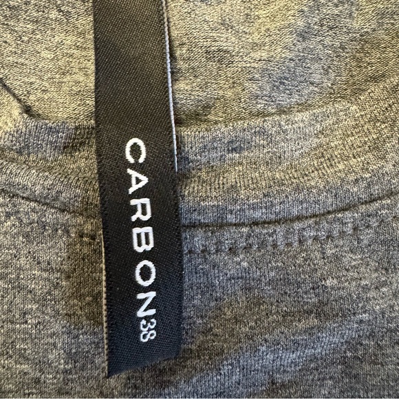 Carbon38 Charcoal Muscle Tee crop Tank‎ - Picture 5 of 6